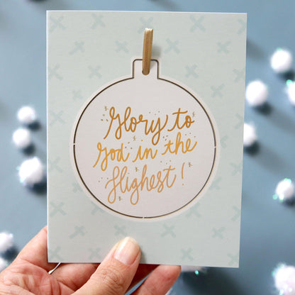 Pop-Out Ornament Christmas Card